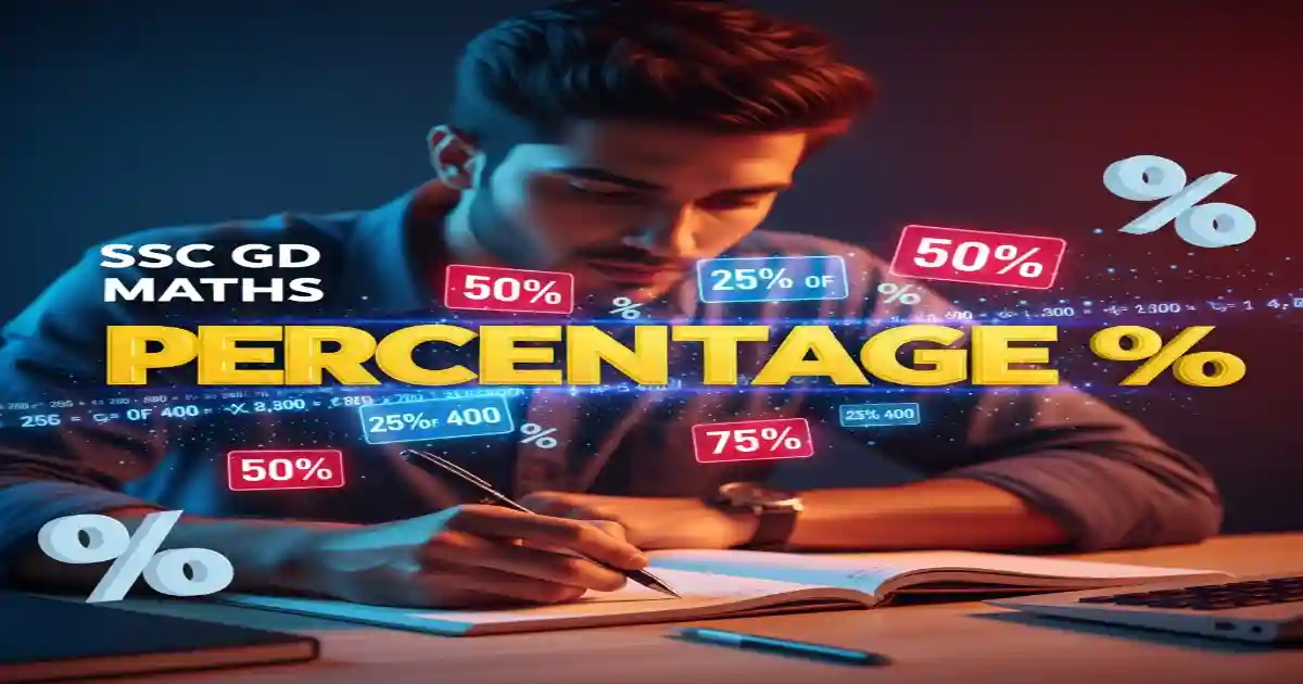 SSC GD Percentage, Percentage SSC GD Questions, SSC GD Maths, SSC GD Preparation, SSC GD Mock Test