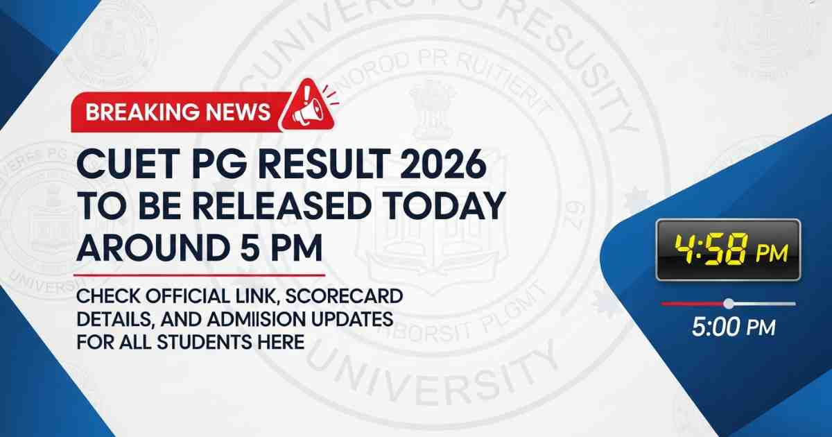 CUET PG Result 2026 Today