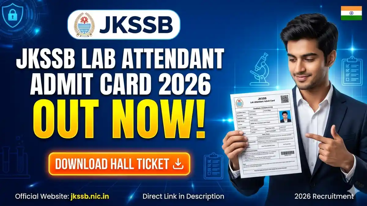 Jkssb lab attendant admit card